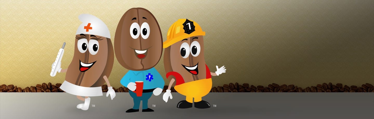 Healthcare workers as coffee beans